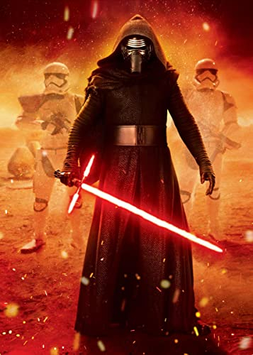 Displate Offiziell Star Wars MetallPoster Magnetische Befestigung Inklusive Lizenziert Bilder Hochwertiges PosterAction Poses - Kylo Ren Poster Gr��e - 45 cm x 32 cm
