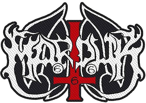 Marduk Logo Woven Cut Out Patch (One Size) (Black/White/Red)