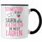 Trendation - Krankenschwester MFA Tasse Geschenk Schwestern Die Nicht Saufen Lustiger Spruch Geschenkidee Krankenhaus (Schwarz)