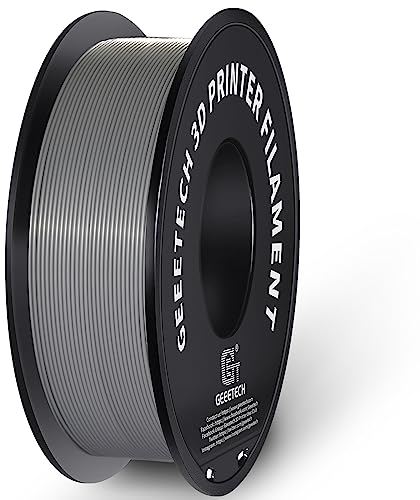 GEEETECH ABS+ Filament für 3D-Drucker 1,75 mm Silber, 3D-Druck filament ABS 1 KG 1 Spule