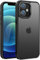 PuyaTeya Upgrade für iPhone 12/12 pro Hülle, [Militärschutz] Stoßfest Schutzhülle Samtige Touch Matt Anti-Kratzen Anti-Glatte Anti Fingerabdruck Handyhülle für iPhone 12/12 pro(Schwarz)