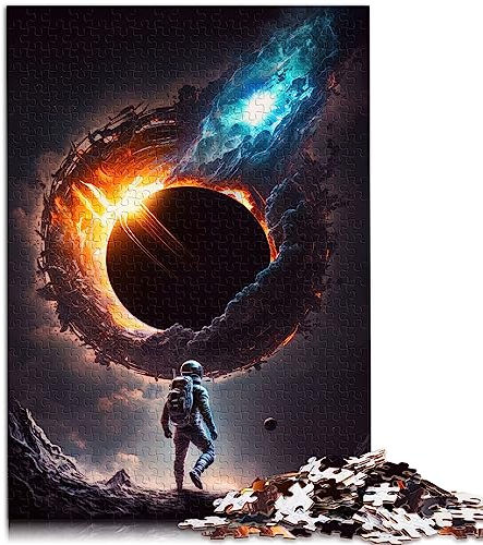 Puzzle für Erwachsene, Schwarzes Loch, Puzzle für Erwachsene, 1000 Teile, für Erwachsene, Geschenke, Papppuzzle, Familienspiele, Größe: 26 x 38 cm