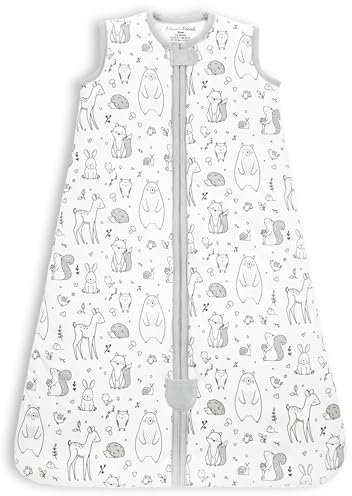 Mama Cheetah Baby-Schlafsack, 2,5 Tog, Winter-Baby-Schlafsack mit 2-Wege-Reißverschluss, Bio-Baumwolle, Übergang, tragbare Decke für Jungen, Mädchen, Kleinkinder, 0-6 Monate