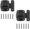 UMTACH 2 PCS Serratura per Porta Interna Rotante Chiavistello Scorrevole Bullone Girevole Chiavistello Serratura Piccolo in Lega di Zinco con 12 Viti per Porta Armadietto Finestra Bagno