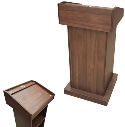 Rednerpult Podien Holz, Church Pulpit Stand, Kirche Stehpulte avec Surface De Lecture InclinéE, Holz Podiums-Stehpult für VorträGe Rede, Schule Event, Konferenz