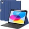 MoKo for iPad (A16) 11th Generation Case with Keyboard 11 inch 2025, iPad 10th Generation 10.9 inch Keyboard Case with Pencil Holder, Multi-Angle Detachable Bluetooth Keyboard, Navy Blue