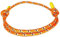 Generico Bracciale nautico regolabile in corda sottile, braccialetto colorato uomo donna (Arancione)
