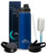 U2PICK Vacuum Insulated Water Bottle 700ml (24OZ) Leakproof Outdoor Mug with 3 Replaceable Cup Lids for Cycling, Running, Gym, Camping, Travel (Dark Blue)