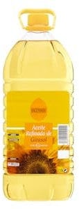 Aceite de girasol refinado 0,2º Hacendado Garrafa 5 L Pack 2