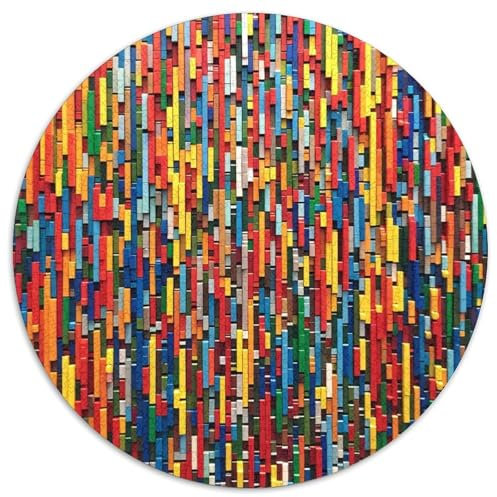 Colored Building Blocks Jigsaw Puzzles Puzzle for Adults Kids. 1000 Piece Great Gifts Challenge Toy Educational Game Home Decoration for Adults& Kids Age 14 Years Up 1000pcs (67.5x67.5cm)