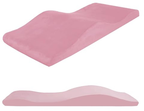 SJASD Wimpern Matratze,Salon-Schaumstoffauflage,Gebogene Matratze Wave,Waves Lashes Matratze Ergonomisch Gebogene Beauty Lash Bed mit abnehmbarem Bezug für Spa-Massage und Schönheitssalon(Color:pink)