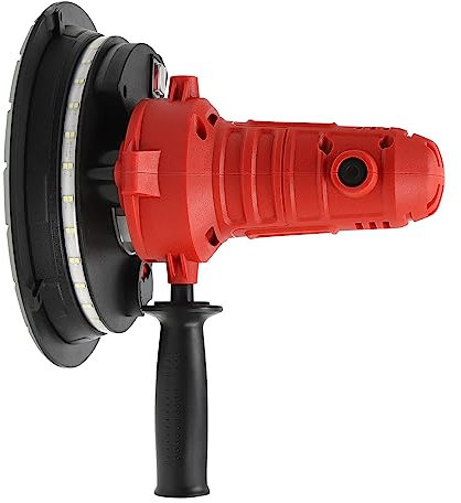 Handheld Dustless Drywall and Plaster Sander 1200W Electric for Walls, 220V, with LED Lights, Dust Bag Heavy-Duty Canvas Carry Tot,No-Load Speed 1200-2500r/min