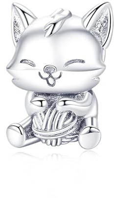 LMLMECREA Charms Anhänger 925 Sterling Silber für Charm Armband | Schwarze Katze Schmetterling,Kürbis Schädel,Passend für Europäische Armbänder,Geschenk für Frauen