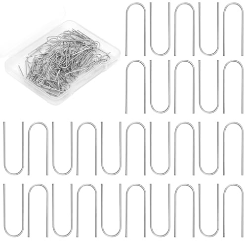 100PCS U Förmige Hängende Brennnadeln Werkzeuge zum Brennen Hochtemperatur Nichrom Draht Prung Ringe Zum Brennen von Keramik Nichrome Draht Haken kanthaldraht U Pins von Keramikornamenten Anhänger DIY