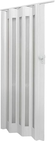 FUYAO Panneau de séparation intérieur en accordéon en PVC pour portes coulissantes pliantes, en plastique transparent, solution d'économie d'espace pour la maison et le bureau, 10 mm d'épaisseur