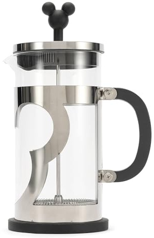 Disney Store Official Mickey Mouse Icon Coffee Press – 1L Glass French Press from the Home Haven Collection