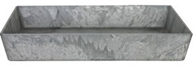 Artstone Untersetzer Ella eckig, grau Ø 23 x H 4 cm
