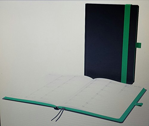 Buchkalender A5 HybridTimer 2016 schwarz/grün