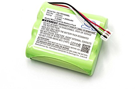 vhbw Akku kompatibel mit Tyro TY 55.00.56 Fernbedienung Remote Control | (2000 mAh, 3,6 V, NiMH)