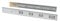 Emuca 3051005 Set Schubladenführungen, Vollauszug mit Rollen gedämpftes Scharnier 45mm x 300mm, Lot von 5