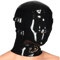 MFMYEE 100% latex Maske Gummi BDSM Fetisch Bondage Maske,Latex Kopfmaske Hood Fetish Kostüme Erotik Restrictions Abnehmbare Maske für Augen und Mund