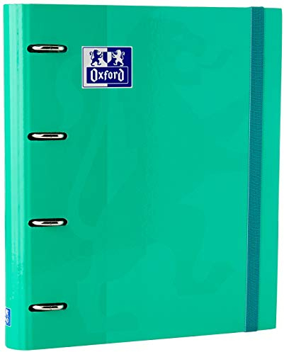 Oxford Dokumentenmappe, A4, Karton, Ringbuchordner, Ordner, Blau (Ice Mint), Chinesisch