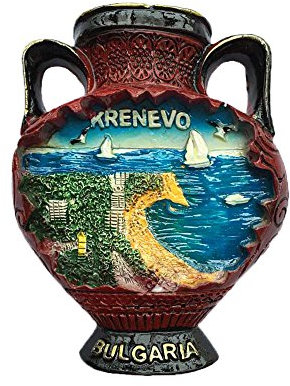 Bulgarien 3D-Kühlschrankmagnet, Vasenstil, Reiseaufkleber, Souvenir, Heim- und Küchendekoration, Bulgarien Kühlschrankmagnet