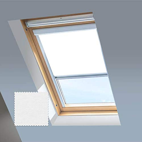 Classic Roof Blinds for Velux Roof Windows, Blackout Blind, Window Code MK04 White