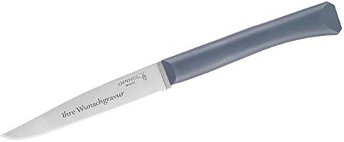 OPINEL-Tafelmesser „Bon Appetit“ (anthrazit, mit Namensgravur, M)