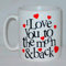 I Love You To The Moon And Back Ceramic Mug Great Novelty Gift