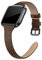 EDIMENS Echtes Lederarmband, kompatibel mit Fitbit Versa 2/Fitbit Versa Lite & SE/Fitbit Versa, schmales dünnes Ersatzlederarmband für Versa, Damen und Herren, 04 EU: Retro-Braun, 5.5 - 7.9,