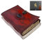 Urban Leather Book of Shadow Magic Spells, schwarzes Pentagramm mit Lapiz-Edelstein, Bullet Journal für Männer und Frauen, Künstler, Skizzenbuch, Sammelalbum, Zeichnen, Vintage, Schreiben, Notizbuch