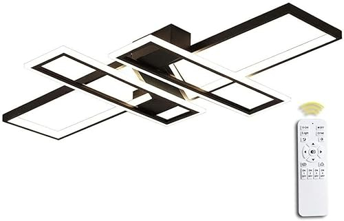BEHWU, LED-Deckenleuchte, Weiß, Schwarz, 90 Cm (6580 Lumen), 120 Cm (8120 Lumen), Acryl-LED-Deckenleuchte, Geeignet Für Schlafzimmer, Esszimmer, Küche, Wohnzimmer