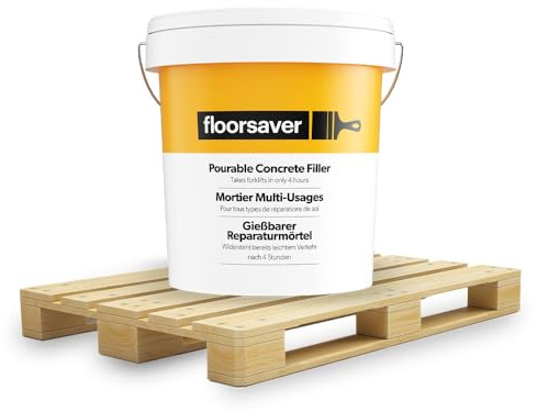 Pourable Concrete Filler by floorsaver | Pallet of 6 | 6 x 25kg