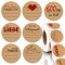 KYONANO 600 Etiketten Selbstklebend, Aufkleber zum Beschriften ∅38mm, Kraftpapier Etiketten|Mit Liebe Selbstgemacht|Klebeetiketten, Aufkleber Sticker Selbstgemacht für Gläser, Marmeladen, Verpackung