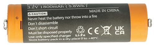 vhbw Akku kompatibel mit Moser Ermila 1884, 1885, 1885 Motion Haarschneidemaschine (1800mAh, 3,2V, Li-Ion)