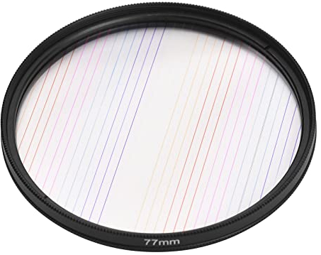 Andoer Filtro Effetto Anamorfico 77Mm Rainbow Streak Lens Filter Effetti Speciali Filtro Anamorfico In Vetro Ottico Per Fotocamere Dslr