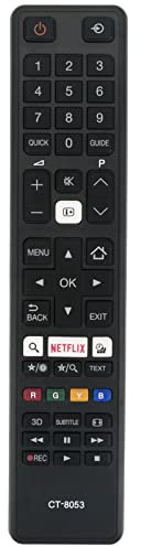 CT-8053 Ersatz Fernbedienung Fit für Toshiba UHD Fernseher 43U5663DG 43U6763DG 49U5663DG 49U6763DG 55U5766DG 55U6763DG 55U6763DG 65U6763DG 75U6763DG 43U5766DG 49U5766DG 55U7763DG 48U7653DB 55U7653DB