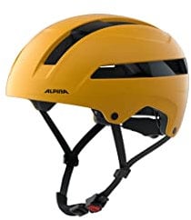 Alpina SOHO - Extrem Robuster, Leichter & Individuell Anpassbarer Urban Fahrradhelm Für Erwachsene, Burned-Yellow matt, 51-56 cm