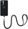 EuoDuo Compatible avec Oppo A77 5G / Realme Narzo 50 5G Coque Cordon Tour de Cou Telephone Portable Réglable Collier Laniere Étui Silicone Cover Protection Complète - Coeur d'amour Or