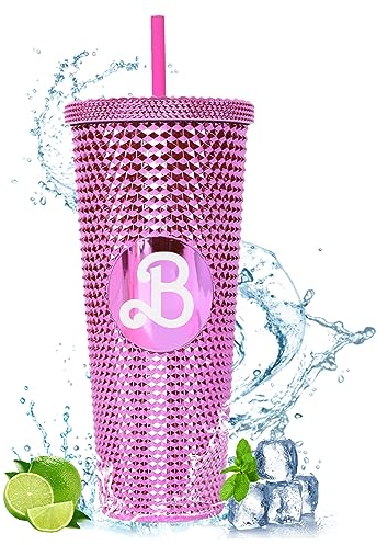 Waldspring thermobecher mit strohhalm, 27oz / 800ml Trinkbecher mit Deckel und Strohhalm für Kaltes und Heißes Wasser, Coffee To Go Becher für Gymnastik, Büro, Zuhause, Schule (Purple)