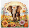 cukol cukol Elefant Kreuzstich Set Vorgedruckt Erwachsene, Tiere Stickvorlagen Stickbild Stickbilder Stickpackungen Stickpackung Stickset Sticken Set für Anfänger, Beginner Cross Stitch Kit Stickerei