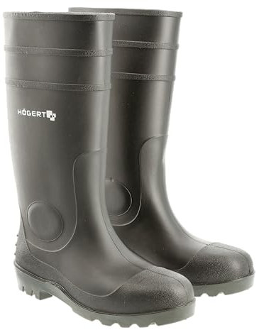 Högert Technik Ht5k630-42, Stivali protettivi Uomo, Nero, 42 EU