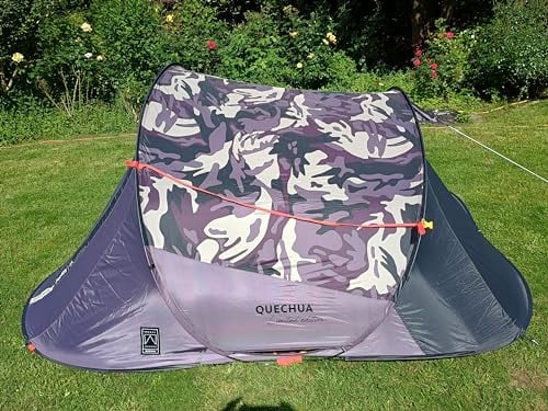 Quechua Wurfzelt 2 Seconds Easy 3 Popup Wurfzelt für 3 Personen (LTD Scout Limited Edition grau/violett)