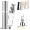 ASADAYS Portable Perfume Atomiser Refillable - 5ml Empty Travel Spray Bottle, Nano Mist, Bottom Filling Mini Atomizer, Pocket Size Cologne Dispenser for Women and Men (Gray, CA)