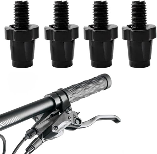 Jushion 4 Stück Bremshebel Einstellschraube Aluminiumlegierung Bike Fahrrad Stellschraube M7 Brake, Bremsgriffhebel-Einstellschrauben Bremszug Stellschraube Schwarz