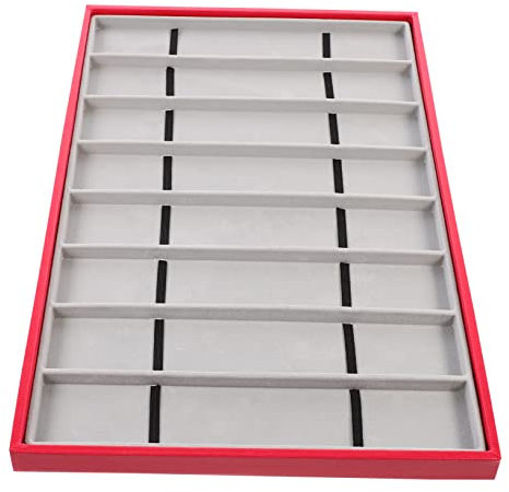 COLLBATH Vassoio Porta Orologi Organizer Espositore Gioielli 8 Scomparti in Pelle Per Custodie Per Orologi Vassoio Porta Gioielli