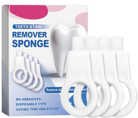 Zahnreinigung Kit, 4 Stück Zähne Radierer Polierer Fleckenentferner Radiergummi, Den-tal Whitening Polisher, Mundhygiene Pflege Werkzeug, Sanfte Zahnreinigungsschwämme zum Entfernen von Pla-que und