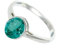 JEWELFORCE Ring aus 925er-Sterlingsilber, grüner Paraiba-Turmalin, im Labor gewachsener Edelstein, Ring für Herren und Damen, Größen, handgefertigter Schmuck JSR-1156AS_49 (15.6)