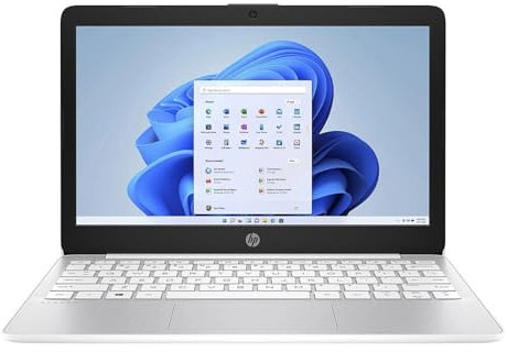 HP Stream 11-ak0027na 11.6” HD – Intel Celeron N4120, 64GB eMMC, 4GB DDR4, SD Card Reader, Intel UHD Graphics, WIFI 6 & Bluetooth 5.3, HD Webcam, Dual speakers, UK Keys, Windows 11 Home (Renewed)